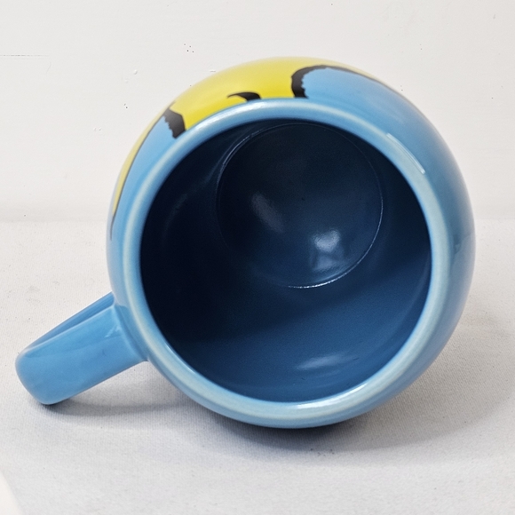 Woodstock Mug Peanuts Charlie Brown Blue Coffee Mug Yellow Bird Snoopy 16oz 2013 - Picture 3 of 4